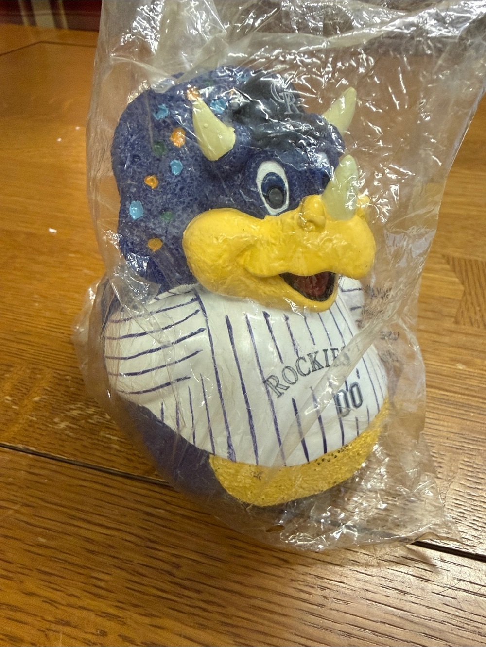 Colorado Rockies Dinger Mascot Promotion Rubber Ducky - early 2000s